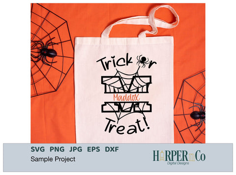 Halloween Monogram M SVG PNG Cut EPS File SVG HarperNCo 