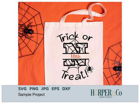 Halloween Monogram N SVG PNG Cut EPS File SVG HarperNCo 