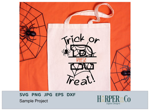 Halloween Monogram R SVG PNG Cut EPS File SVG HarperNCo 