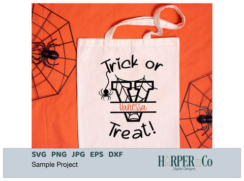 Halloween Monogram V SVG PNG Cut EPS File SVG HarperNCo 