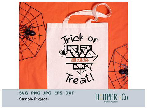 Halloween Monogram Y SVG PNG Cut EPS File SVG HarperNCo 