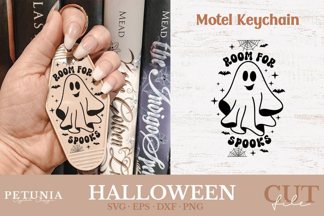 Halloween Motel Keychain SVG | Halloween SVG SVG Petunia Digital Design 