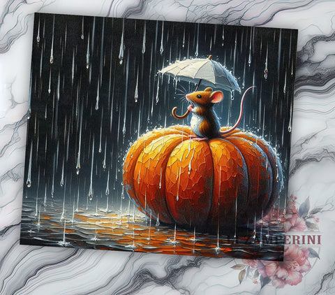 Halloween Mouse 20oz Tumbler Wrap PNG, Cute Mouse Tumbler Png, Straight & Tapered Tumbler Wrap, Instant Digital Download Sublimation Li Zamperini 