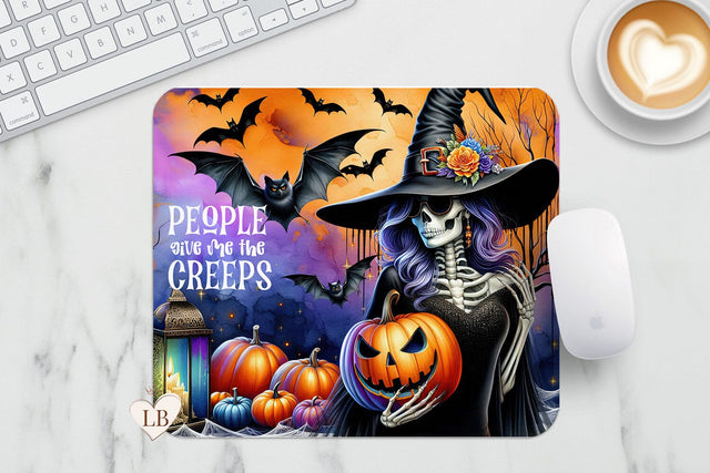 Halloween Mouse Pad - Sassy Witch Mousepad Sublimation Sublimation BijouBay 
