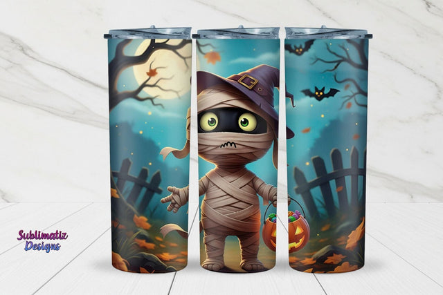 Halloween Mummy Tumbler Wrap for Sublimation | Halloween Tumbler Wrap for Sublimation Sublimation Sublimatiz Designs 