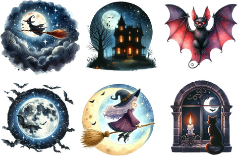 Halloween Night Clipart Sublimation SVGista 