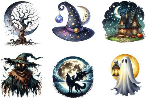 Halloween Night Clipart Sublimation SVGista 