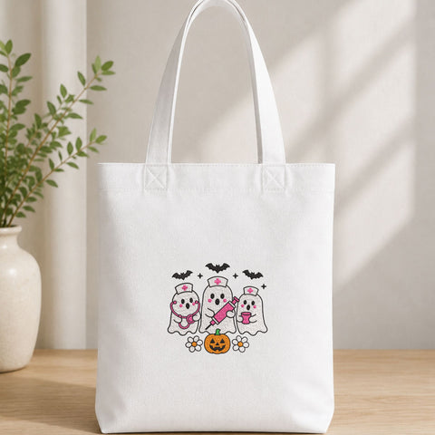 Halloween Nurse Ghosts Machine Embroidery Design – Cute Spooky Medical Ghost Embroidery File Embroidery/Applique DESIGNS PatternFeed8 