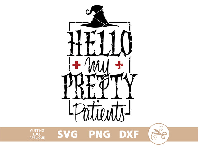 Halloween Nurse SVG PNG DXF SVG Cutting Edge Applique 