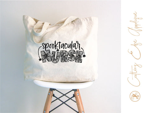 Halloween Nurse SVG PNG DXF SVG Cutting Edge Applique 