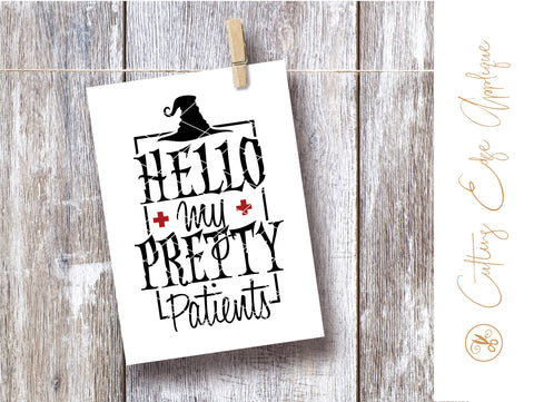 Halloween Nurse SVG PNG DXF SVG Cutting Edge Applique 