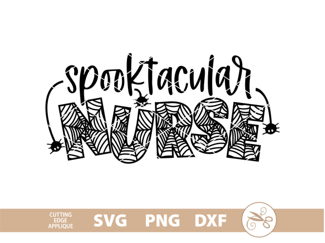 Halloween Nurse SVG PNG DXF SVG Cutting Edge Applique 