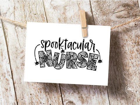 Halloween Nurse SVG PNG DXF SVG Cutting Edge Applique 