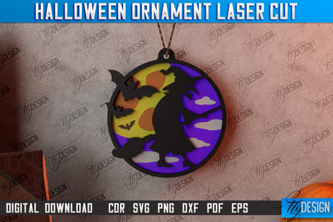 Halloween Ornament Bundle | Medallion | Jewelry | Pendant | Bijoux | Halloween Décor | CNC Files SVG Fly Design 