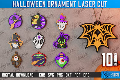 Halloween Ornament Bundle | Medallion | Jewelry | Pendant | Bijoux | Halloween Décor | CNC Files SVG Fly Design 
