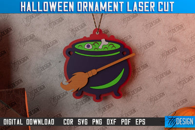 Halloween Ornament | Medallion | Jewelry | Pendant | Bijoux | Halloween Décor | CNC Files SVG Fly Design 