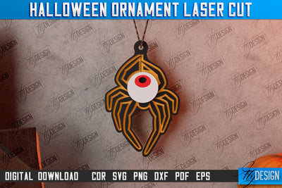 Halloween Ornament | Medallion | Jewelry | Pendant | Bijoux | Halloween Décor | CNC Files SVG Fly Design 