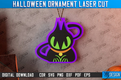 Halloween Ornament | Medallion | Jewelry | Pendant | Bijoux | Halloween Décor | CNC Files SVG Fly Design 
