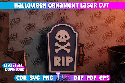 Halloween Ornaments Bundle | Halloween Medallion | Jewelry Design | Halloween Pendant | Bijoux Design | CNC Files SVG The T Store Design 