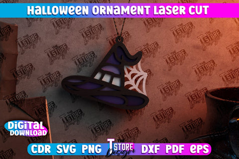Halloween Ornaments Bundle | Halloween Medallion | Jewelry Design | Halloween Pendant | Bijoux Design | CNC Files SVG The T Store Design 