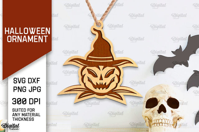 Halloween Ornaments Laser Cut. Halloween SVG Design SVG Evgenyia Guschina 