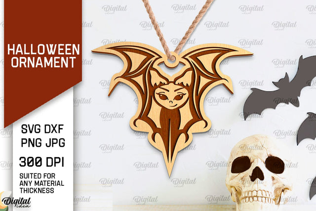 Halloween Ornaments Laser Cut. Halloween SVG Design SVG Evgenyia Guschina 