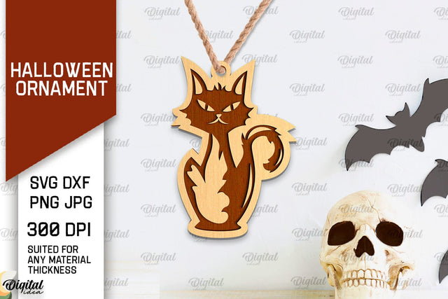 Halloween Ornaments Laser Cut. Halloween SVG Design SVG Evgenyia Guschina 