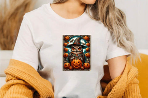 Halloween Owl Tarot Card Sublimation Clipart Bundle Sublimation SVGArt 
