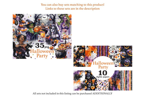 Halloween Paper Bundle | Creepy Pattern Digital Pattern GlamArtZhanna 