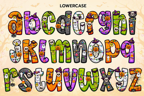Halloween Parade Color font OTF, PNG Font BB Digital Arts 