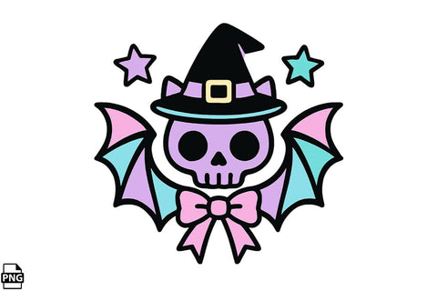 Halloween Pastel Goth Bat PNG Clipart Bundle Printable File Sublimation Creativedesigntee 