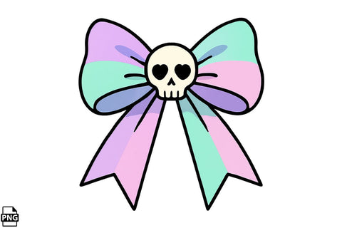 Halloween Pastel Goth Bow PNG Clipart Bundle Printable File Sublimation Creativedesigntee 