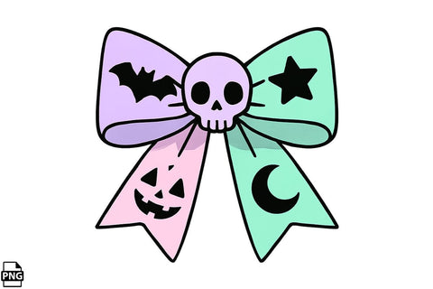 Halloween Pastel Goth Bow PNG Clipart Bundle Printable File Sublimation Creativedesigntee 