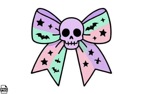 Halloween Pastel Goth Bow PNG Clipart Bundle Printable File Sublimation Creativedesigntee 