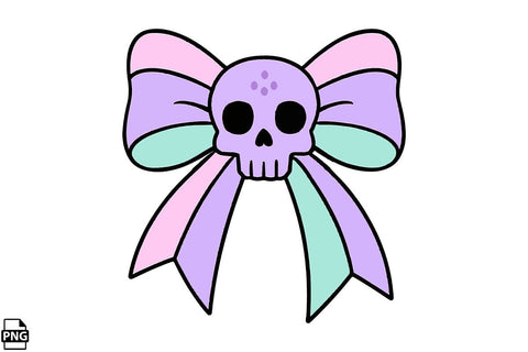 Halloween Pastel Goth Bow PNG Clipart Bundle Printable File Sublimation Creativedesigntee 