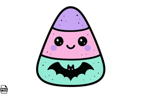 Halloween Pastel Goth Candy Corn PNG Clipart Bundle Printable File Sublimation Creativedesigntee 