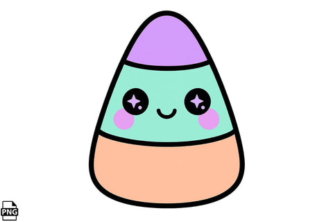 Halloween Pastel Goth Candy Corn PNG Clipart Bundle Printable File Sublimation Creativedesigntee 