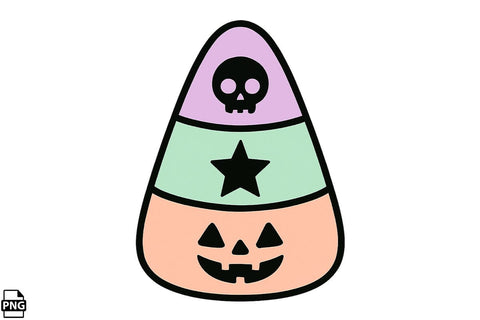 Halloween Pastel Goth Candy Corn PNG Clipart Bundle Printable File Sublimation Creativedesigntee 