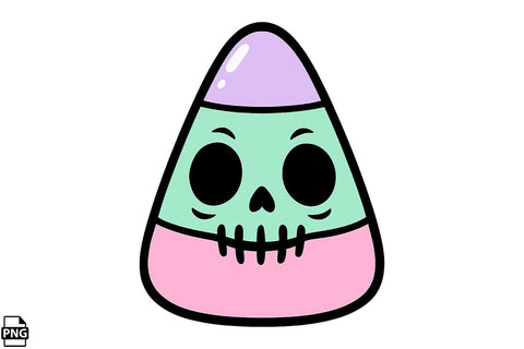 Halloween Pastel Goth Candy Corn PNG Clipart Bundle Printable File Sublimation Creativedesigntee 