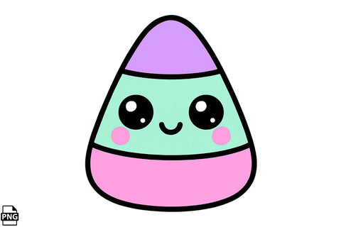 Halloween Pastel Goth Candy Corn PNG Clipart Bundle Printable File Sublimation Creativedesigntee 