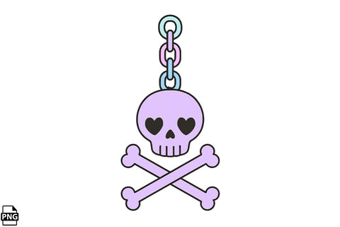 Halloween Pastel Goth Chain PNG Clipart Bundle Printable File Sublimation Creativedesigntee 