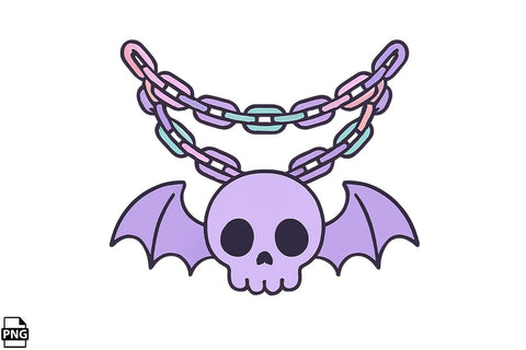 Halloween Pastel Goth Chain PNG Clipart Bundle Printable File Sublimation Creativedesigntee 