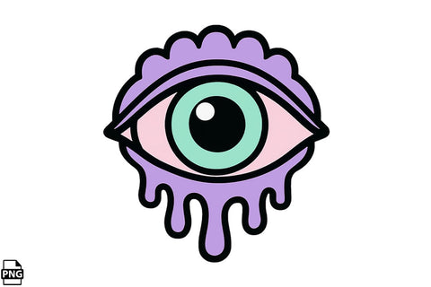 Halloween Pastel Goth Creepy Eyes PNG Clipart Bundle Printable File Sublimation Creativedesigntee 