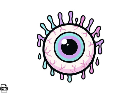 Halloween Pastel Goth Creepy Eyes PNG Clipart Bundle Printable File Sublimation Creativedesigntee 