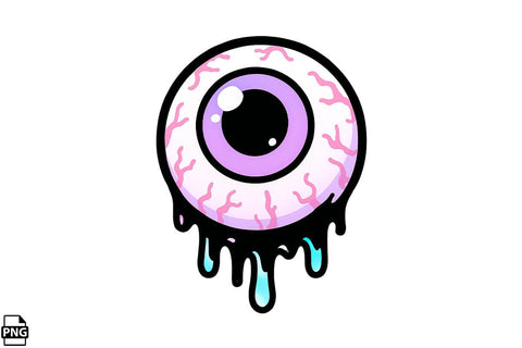 Halloween Pastel Goth Creepy Eyes PNG Clipart Bundle Printable File Sublimation Creativedesigntee 