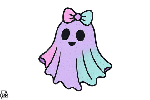 Halloween Pastel Goth Ghost PNG Clipart Bundle Printable File Sublimation Creativedesigntee 