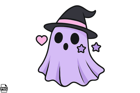 Halloween Pastel Goth Ghost PNG Clipart Bundle Printable File Sublimation Creativedesigntee 