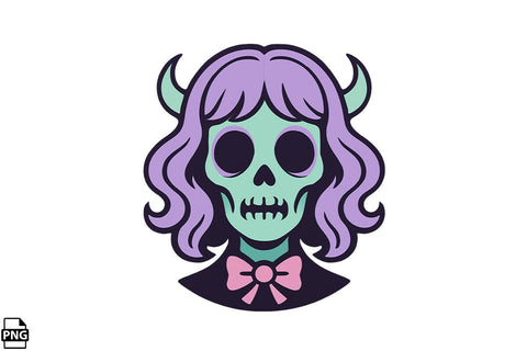 Halloween Pastel Goth Ghoul PNG Clipart Bundle Printable File Sublimation Creativedesigntee 