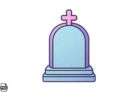 Halloween Pastel Goth Gravestone PNG Clipart Bundle Printable File Sublimation Creativedesigntee 