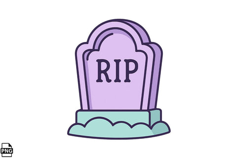 Halloween Pastel Goth Gravestone PNG Clipart Bundle Printable File Sublimation Creativedesigntee 